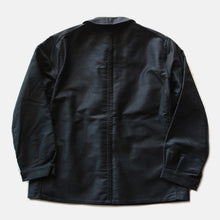 Load image into Gallery viewer, N.O.S 1950's FRENCH WORK BLACK MOLESKIN JACKET (52 LARGE)