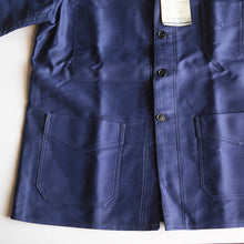 Load image into Gallery viewer, N.O.S ~1940's FRENCH WORK BLUE MOLESKIN JACKET WITH V-POCKET (48 MEDIUM)