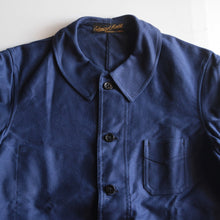 Load image into Gallery viewer, N.O.S ~1930's FRENCH WORK MOLESKIN JACKET WITH SMALL V-POCKET (LARGE)