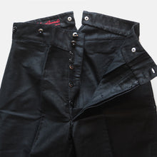 Load image into Gallery viewer, N.O.S ~1940's FRENCH WORK BLACK MOLESKIN TROUSER W34 (AS IS)