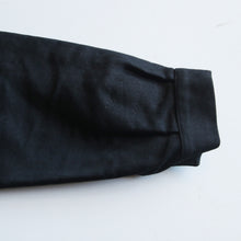 Load image into Gallery viewer, 1950's FRENCH WORK BLACK MOLESKIN JACKET (LARGE) MINT CONDITION