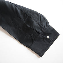 Load image into Gallery viewer, N.O.S 1930's~ FRENCH WORK BLACK MOLESKIN SHIRT (LARGE)