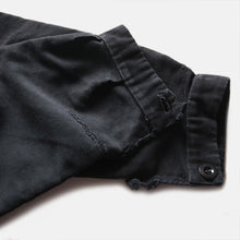 Load image into Gallery viewer, 1940's FRENCH WORK BLACK MOLESKIN JACKET WITH V-POCKET (MEDIUM)