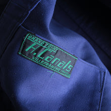 Load image into Gallery viewer, N.O.S ~1940's FRENCH WORK BLUE MOLESKIN JACKET WITH V-POCKET (48 MEDIUM)