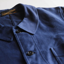 Load image into Gallery viewer, N.O.S ~1930's FRENCH WORK MOLESKIN JACKET WITH SMALL V-POCKET (LARGE)