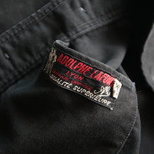 Load image into Gallery viewer, 1940's "Adlphe Lafont" Black Moleskin Work Jacket (Large)