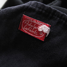 Load image into Gallery viewer, 1960's "ADOLPHE LAFONT" BLACK MOLESKIN WORK JACKET (MEDIUM) MINT CONDITION