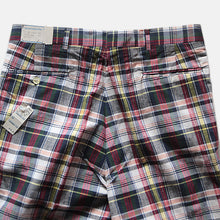 Load image into Gallery viewer, MADE IN U.S.A N.O.S 1980's~ "BROOKS BROTHERS" MADRASS COTTON SLACKS (W34)