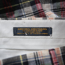 Load image into Gallery viewer, MADE IN U.S.A N.O.S 1980's~ "BROOKS BROTHERS" MADRASS COTTON SLACKS (W34)