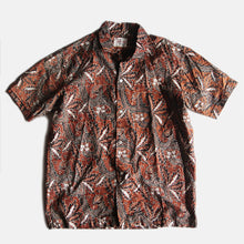 Load image into Gallery viewer, 1960's S/S BATIK COTTON BOX SHIRT (MEDIUM)