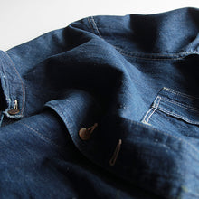 Load image into Gallery viewer, 1940's "FULL CAP" DENIM WORK CHORE JACKET (44 LARGE)