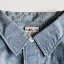Load image into Gallery viewer, N.O.S 1950's "BIG YANK" BLUE CHAMBRAY SHIRT (15 HALF)