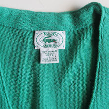 画像をギャラリービューアに読み込む, N.O.S 1980's "LACOSTE" PASTEL COLOR WOOL CARDIGAN (LARGE)