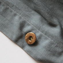画像をギャラリービューアに読み込む, 1940's "CARHARTT" H.B.T WORK COAT WITH STENCIL (LARGE)