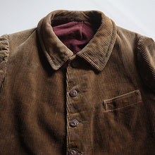 Load image into Gallery viewer, MADE IN FRANCE 1930's CORDUROY HUNTING JACKET (LARGE)