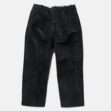 Load image into Gallery viewer, NEAR D.S 1950's FRENCH BLACK CORDUROY WORK SLACKS (W33 L27)