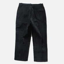 Load image into Gallery viewer, NEAR D.S 1950's FRENCH BLACK CORDUROY WORK SLACKS (W33 L27)