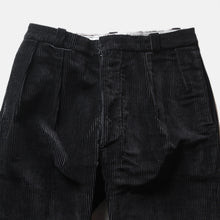 Load image into Gallery viewer, NEAR D.S 1950's FRENCH BLACK CORDUROY WORK SLACKS (W33 L27)