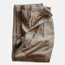Load image into Gallery viewer, 1950's FRENCH ARMY M-52 CHINO TROUSER (W34.5×L30)
