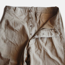 Load image into Gallery viewer, 1950's FRENCH ARMY M-52 CHINO TROUSER (W34.5×L30)