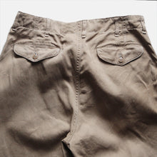 Load image into Gallery viewer, 1950's "U.S.N" COTTON CHINO TROUSER (W32×L31)