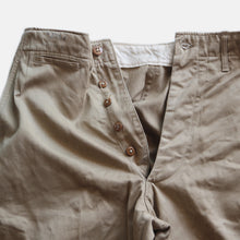 Load image into Gallery viewer, 1950's "U.S.ARMY" CHINO TROUSER (W31×L31)