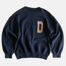 画像をギャラリービューアに読み込む, VINTAGE "D" COTTON SWEAT SHIRT (LARGE)