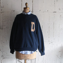 画像をギャラリービューアに読み込む, VINTAGE "D" COTTON SWEAT SHIRT (LARGE)