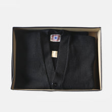 画像をギャラリービューアに読み込む, N.O.S ~1950's "STARLING" BLACK WOOL CARDIGAN WITH BOX (42 LARGE)