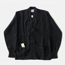 画像をギャラリービューアに読み込む, N.O.S ~1950's "STARLING" BLACK WOOL CARDIGAN WITH BOX (42 LARGE)