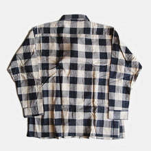 Load image into Gallery viewer, N.O.S 1980's "OPEN TRAILS" BLOCK CHECK COTTON BOX SHIRT (X-LARGE)