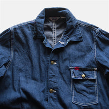 Load image into Gallery viewer, 1960's "BIG SMITH" THREE POCKET DENIM CHORE JACKET (38 MEDIUM) MINT CONDITION