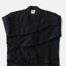 画像をギャラリービューアに読み込む, N.O.S ~1950's "STARLING" BLACK WOOL CARDIGAN WITH BOX (42 LARGE)