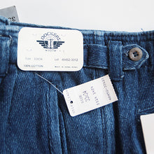 Load image into Gallery viewer, N.O.S "DOCKERS" INDIGO HEAVY TWILL SLACKS (W33 L34)