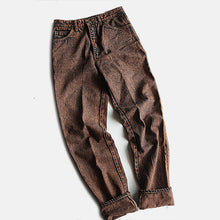 Load image into Gallery viewer, 1990's "VAN MARINUS" BROWN DENIM SLIM TAPARED PANTS (W30 L33)