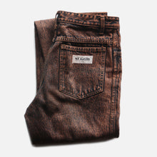 Load image into Gallery viewer, 1990's "VAN MARINUS" BROWN DENIM SLIM TAPARED PANTS (W30 L33)