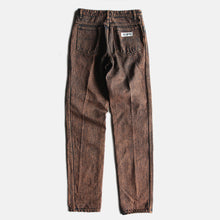 Load image into Gallery viewer, 1990's "VAN MARINUS" BROWN DENIM SLIM TAPARED PANTS (W30 L33)