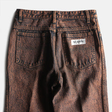 Load image into Gallery viewer, 1990's "VAN MARINUS" BROWN DENIM SLIM TAPARED PANTS (W30 L33)
