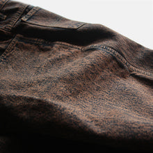 Load image into Gallery viewer, 1990's "VAN MARINUS" BROWN DENIM SLIM TAPARED PANTS (W30 L33)
