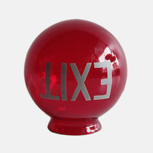 Load image into Gallery viewer, VINTAGE "EXIT" GLASS LAMP SHADE