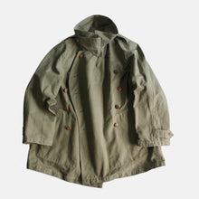 Load image into Gallery viewer, 1930's FRENCH ARMY M-38 MOTOR CYCLE COAT (SIZE 1) MINT CONDITION