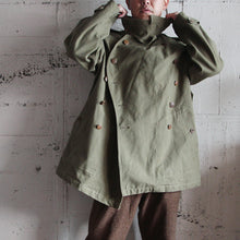 Load image into Gallery viewer, 1930's FRENCH ARMY M-38 MOTOR CYCLE COAT (SIZE 1) MINT CONDITION