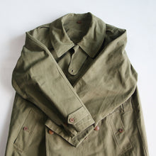 Load image into Gallery viewer, 1930's FRENCH ARMY M-38 MOTOR CYCLE COAT (SIZE 1) MINT CONDITION