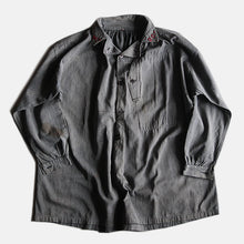 Load image into Gallery viewer, 1920's~ FRENCH WORK BLACK CHAMBRAY BIAUDE (LARGE)