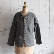 画像をギャラリービューアに読み込む, 1890's FRENCH WORK COTTON CARDIGAN (SMALL) MINT CONDITION
