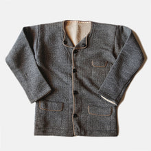 画像をギャラリービューアに読み込む, 1890's FRENCH WORK COTTON CARDIGAN (SMALL) MINT CONDITION