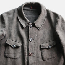 Load image into Gallery viewer, 1930's FRENCH WORK HUNTING PIQUE JACKET (LARGE)