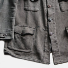 Load image into Gallery viewer, 1930's FRENCH WORK HUNTING PIQUE JACKET (LARGE)