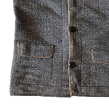 画像をギャラリービューアに読み込む, 1890's FRENCH WORK COTTON CARDIGAN (SMALL) MINT CONDITION