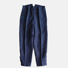 Load image into Gallery viewer, N.O.S 1920's~ "FRENCH NAVY" INDIGO LINEN MILITARY TROUSER (W36)